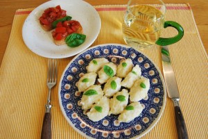 Malfatti, little Ricotta dumplings with Parmesan cheese