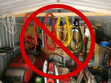 Garages and storage sheds need to be cleaned and decluttered just like the rest of your home.